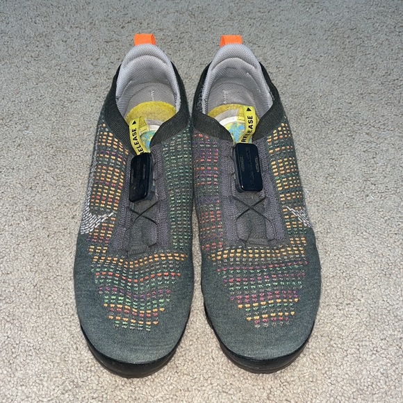 NIKE VAPOR MAX 2020 FLY NET LOCK MENS SIZE 13 MULTICOLOR NEWSPRINT COLLEGE GRAY - Picture 3 of 9